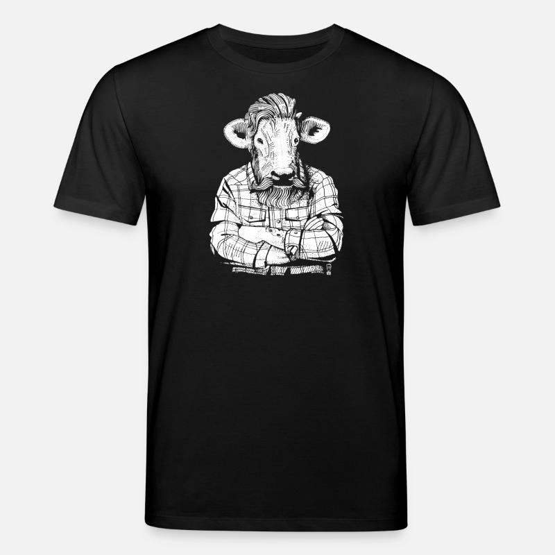 Mister Beef (white version) - Stanley/Stella CREATOR Unisex Organic T-Shirt - black