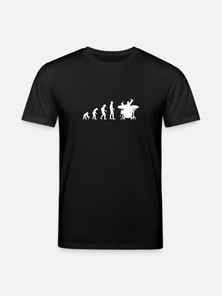 drummer evolution - T-shirt bio CREATOR Stanley/Stella Unisexe - noir