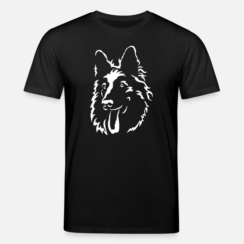 Schweizer Schäferhund Kopf "Black Edition" - Stanley/Stella Unisex Bio-T-Shirt CREATOR  - Schwarz