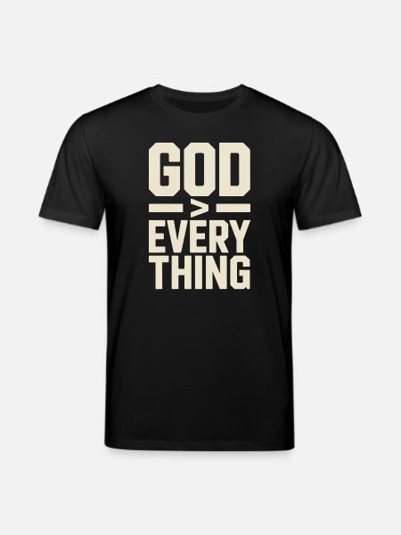 Christian God Is Greater Than All - Stanley/Stella CREATOR Unisex Organic T-Shirt - black