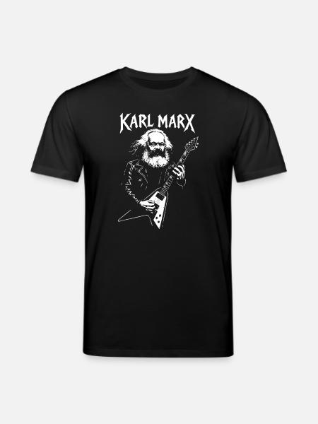 Philosopher Karl Marx Rock Portrait - Stanley/Stella CREATOR Unisex Organic T-Shirt - black