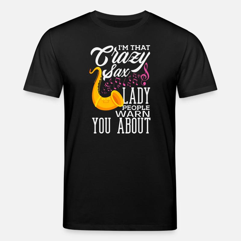 Saxofon - Stanley/Stella Unisex Bio-T-Shirt CREATOR  - Schwarz