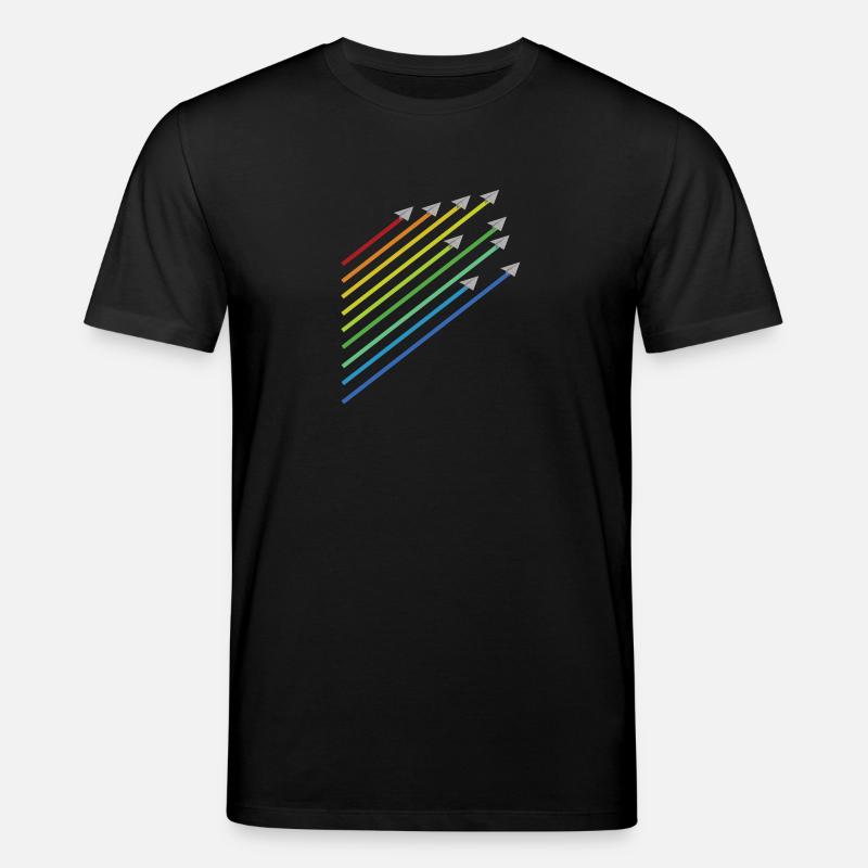 rainbow paper plane flight - T-shirt bio CREATOR Stanley/Stella Unisexe - noir