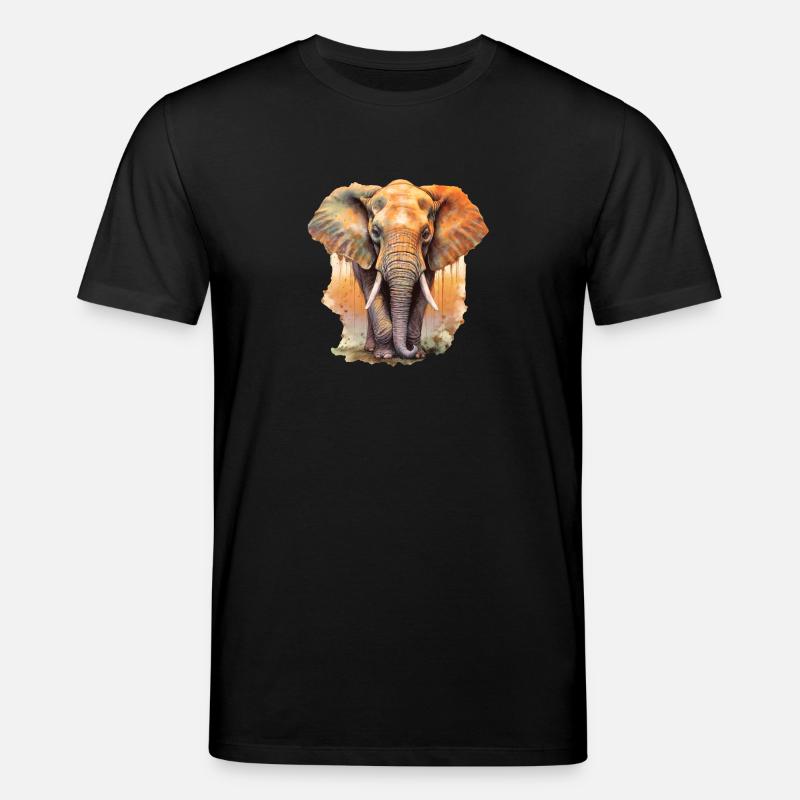 Elephant - Stanley/Stella CREATOR Unisex Organic T-Shirt - black