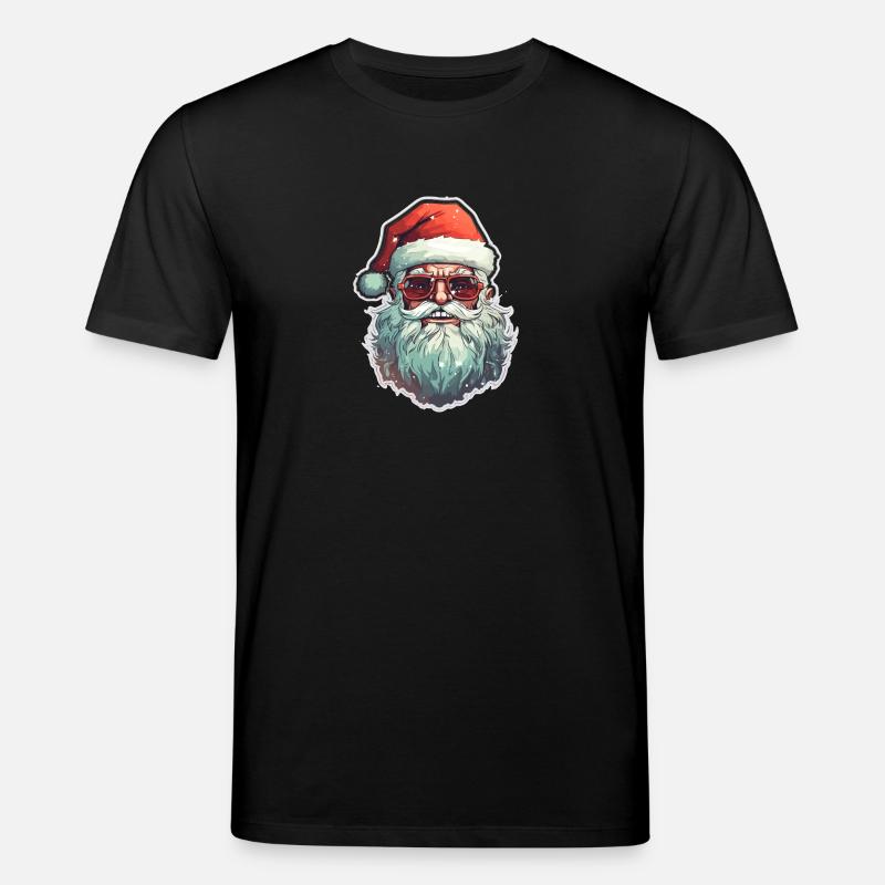 Weihnachtsmann - Illustration - Stanley/Stella Unisex Bio-T-Shirt CREATOR - Schwarz