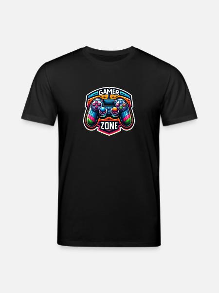 Gamer Zone - Controller Illustration - Stanley/Stella CREATOR Unisex Organic T-Shirt - black
