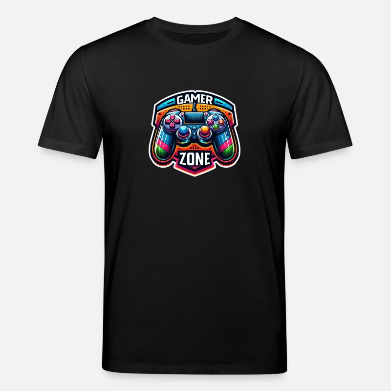 Gamer Zone - Controller Illustration - Stanley/Stella CREATOR Unisex Organic T-Shirt - black