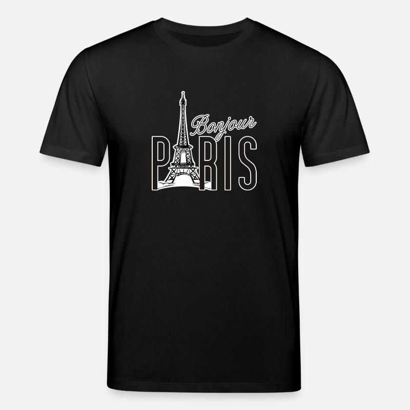 Bonjour Paris - T-shirt bio CREATOR Stanley/Stella Unisexe - noir