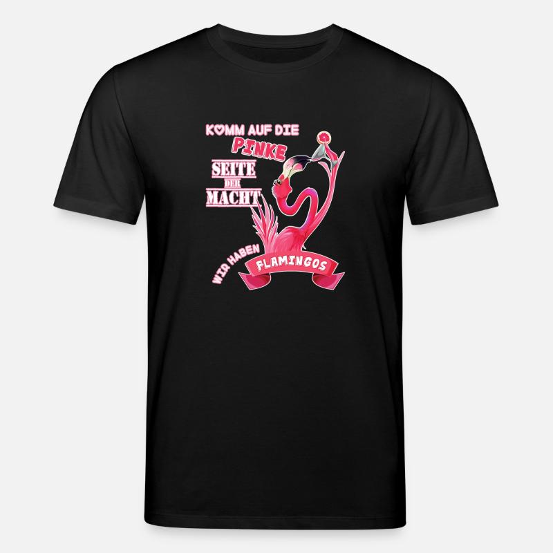 Flamingo - Stanley/Stella Unisex Bio-T-Shirt CREATOR  - Schwarz