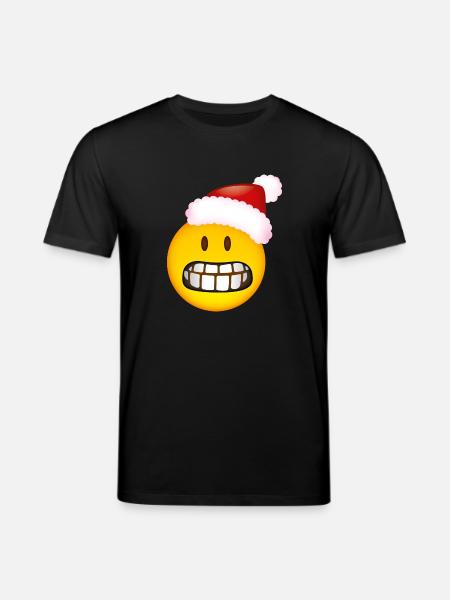 Smiley Glossy Desperate Christmas - T-shirt bio CREATOR Stanley/Stella Unisexe - noir