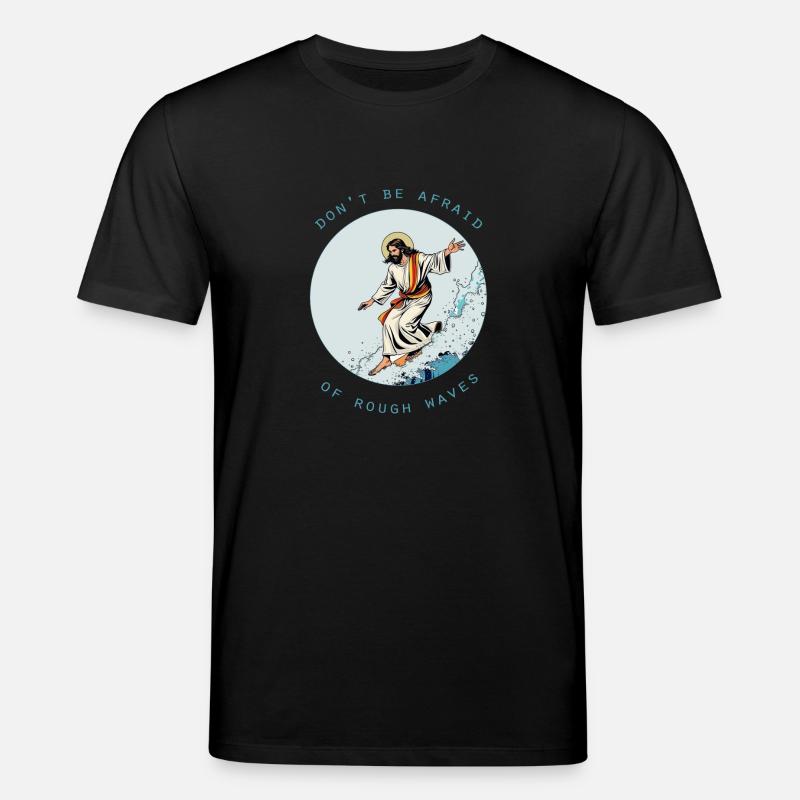 Jésus du surf - T-shirt bio CREATOR Stanley/Stella Unisexe - noir