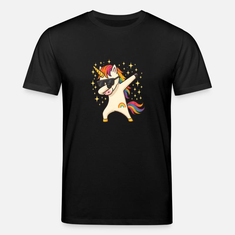 Einhorn - Stanley/Stella Unisex Bio-T-Shirt CREATOR  - Schwarz