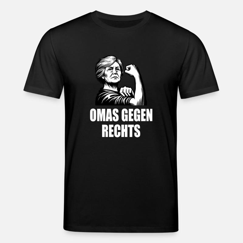 Omas gegen rechts - Stanley/Stella Unisex Bio-T-Shirt CREATOR - Schwarz
