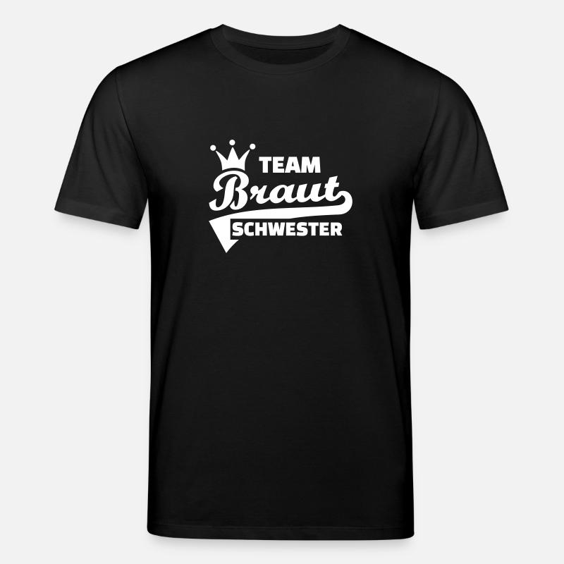 Team Braut - Stanley/Stella Unisex Bio-T-Shirt CREATOR  - Schwarz