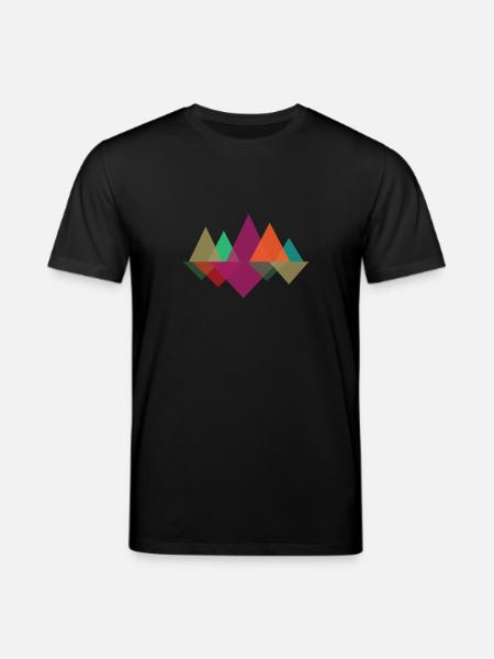 Hipster Mountains - Stanley/Stella CREATOR Unisex Organic T-Shirt - black