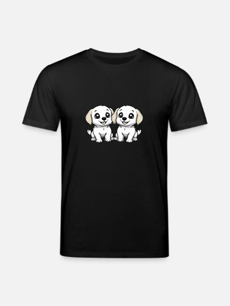 Labrador Dog Comic - Stanley/Stella CREATOR Unisex Organic T-Shirt - black