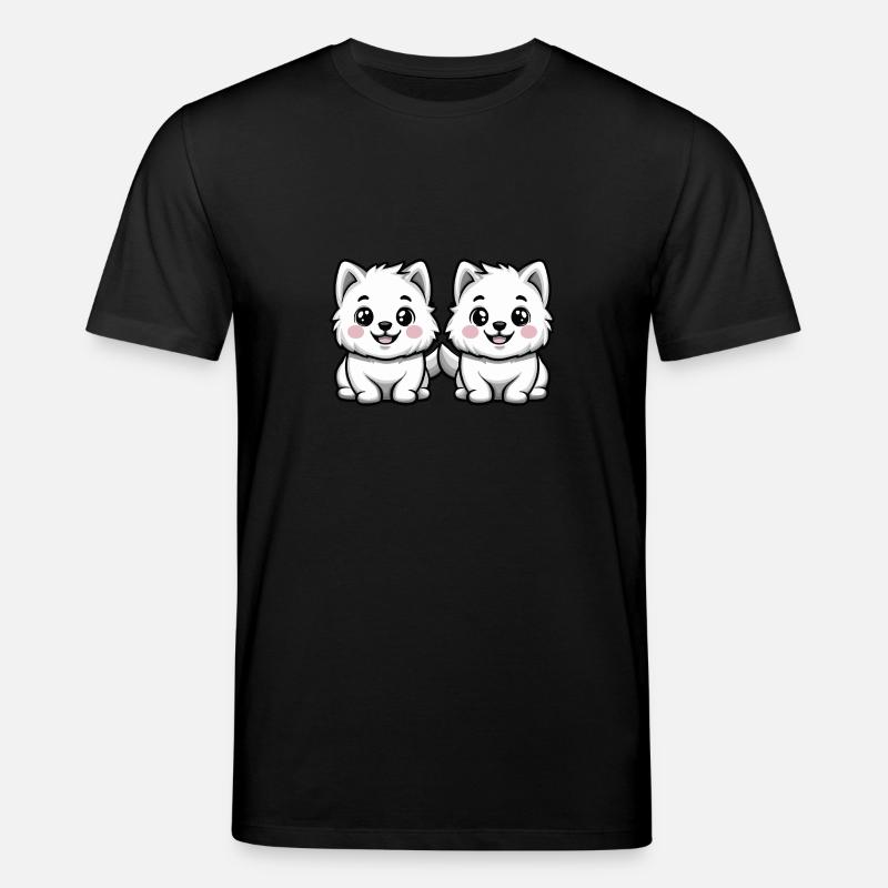 Samoyed Dog Comic - Stanley/Stella CREATOR Unisex Organic T-Shirt - black