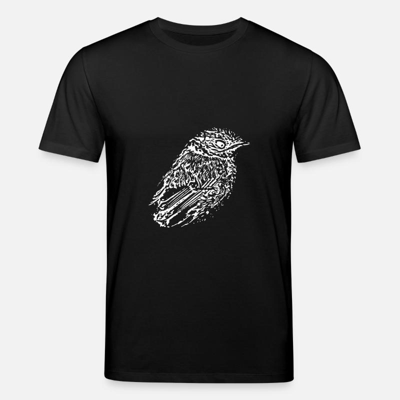 Vogel weiß - Stanley/Stella Unisex Bio-T-Shirt CREATOR  - Schwarz