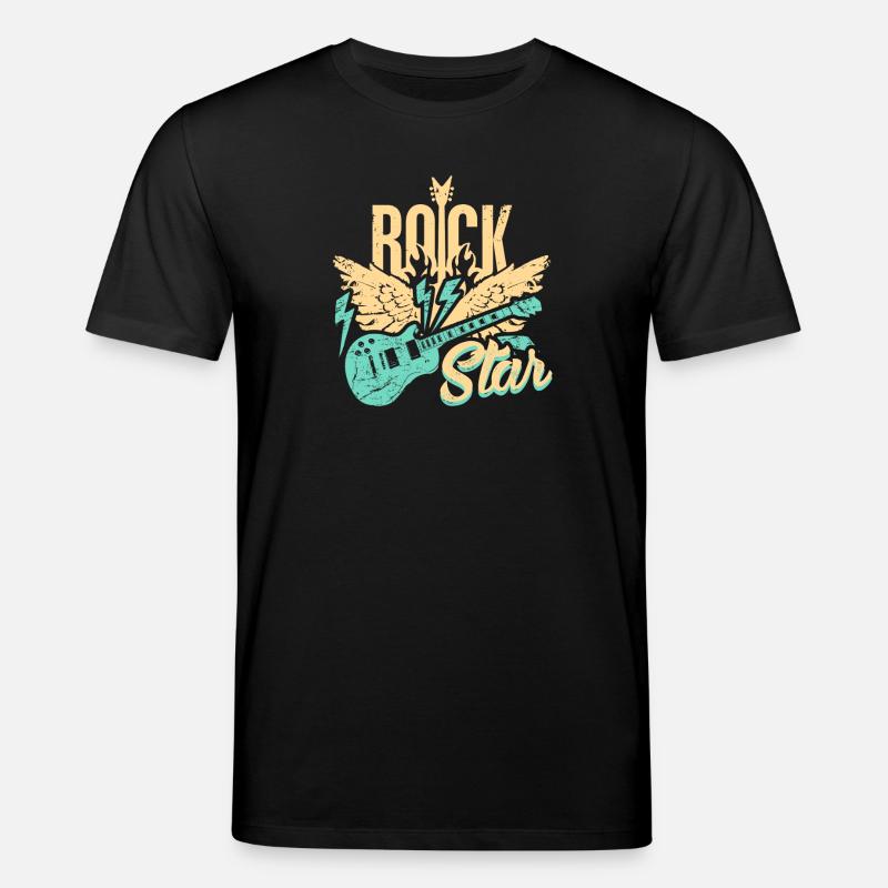 E-Gitarren- - Stanley/Stella Unisex Bio-T-Shirt CREATOR  - Schwarz