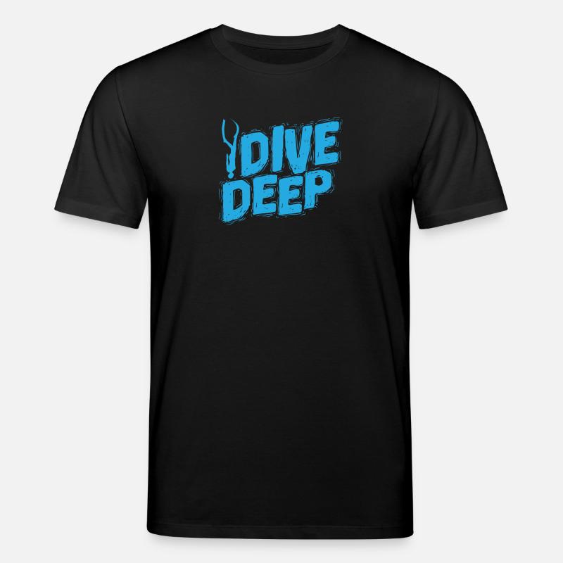 Plongeur d’apnée Dive Deep - T-shirt bio CREATOR Stanley/Stella Unisexe - noir