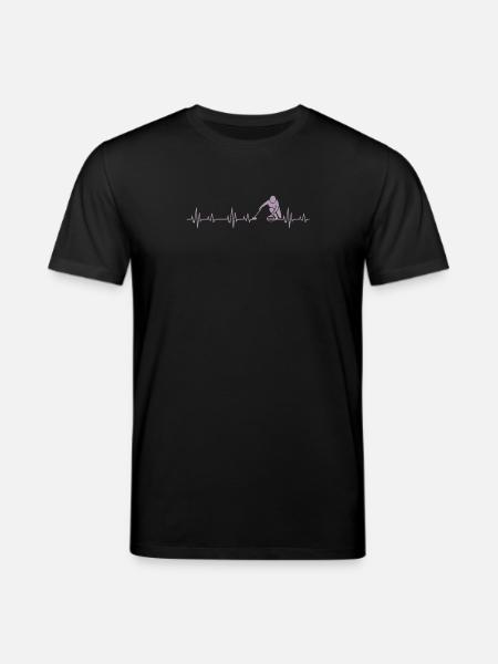 Idées cadeaux Curling Heartbeat - T-shirt bio CREATOR Stanley/Stella Unisexe - noir