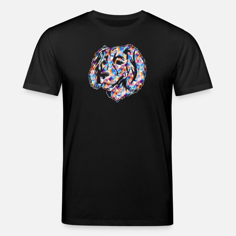 Boykin Spaniel Geometric - Stanley/Stella CREATOR Unisex Organic T-Shirt - black