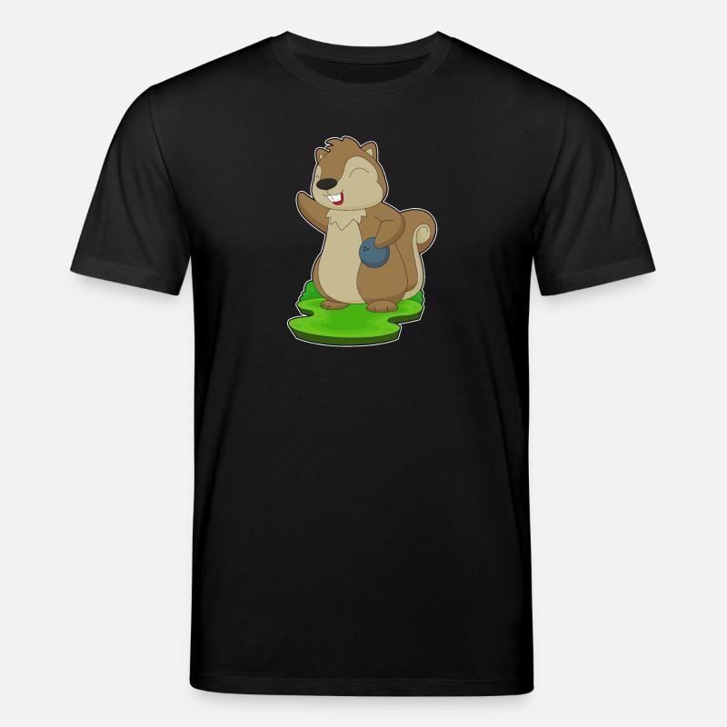 Eichhörnchen Bowling Bowlingkugel - Stanley/Stella Unisex Bio-T-Shirt CREATOR  - Schwarz