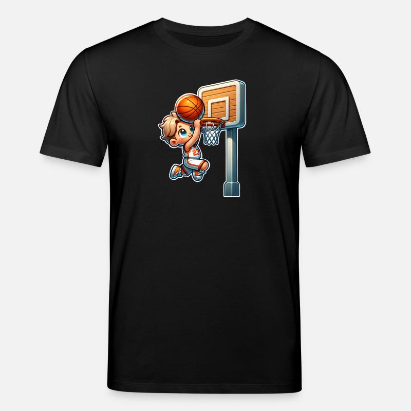 Dunking de basket-ball - T-shirt bio CREATOR Stanley/Stella Unisexe - noir
