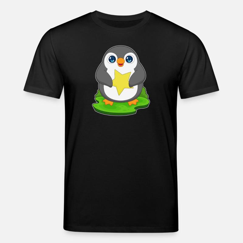 Étoile Pingouin - T-shirt bio CREATOR Stanley/Stella Unisexe - noir