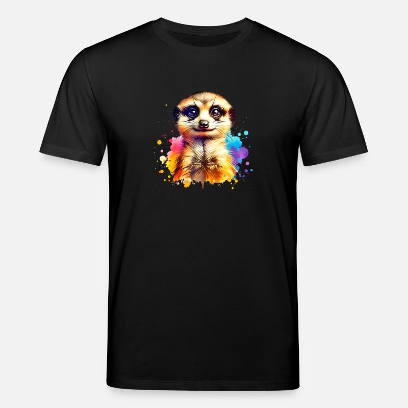 Erdmännchen - Stanley/Stella Unisex Bio-T-Shirt CREATOR  - Schwarz