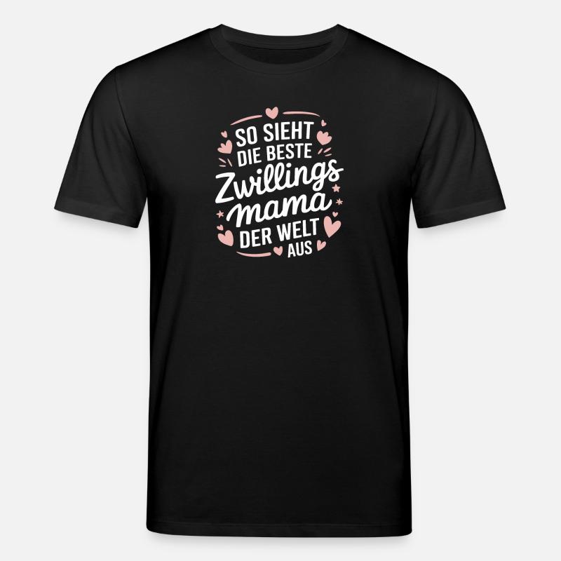 Zwillingsmama - Stanley/Stella Unisex Bio-T-Shirt CREATOR  - Schwarz