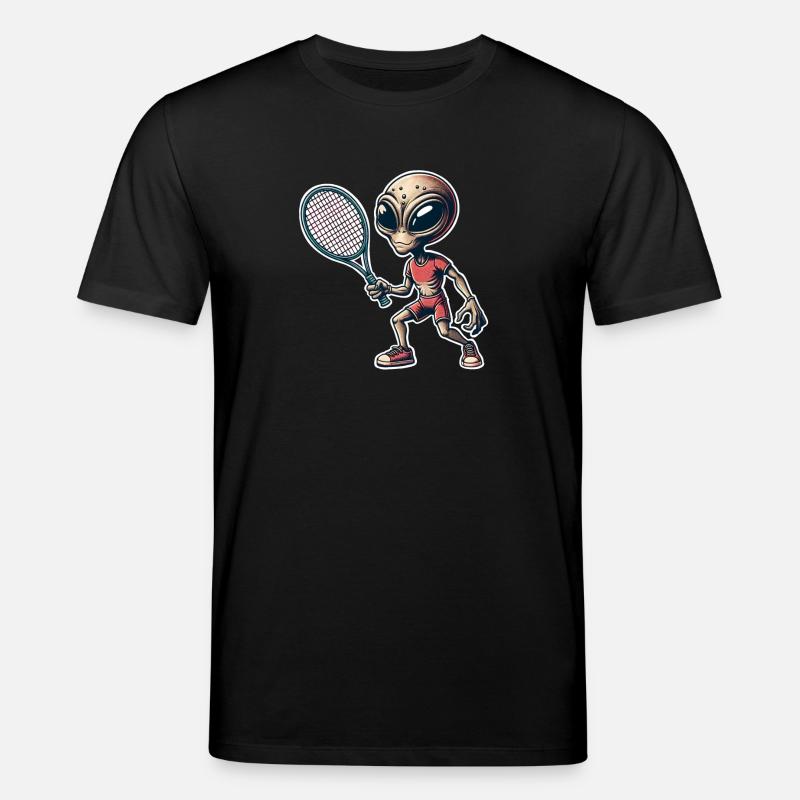 Alien Tennis - Stanley/Stella Unisex Bio-T-Shirt CREATOR - Schwarz