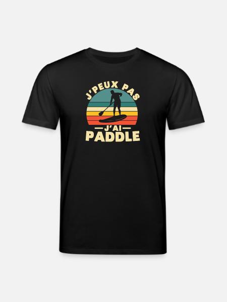 I can't I paddle - Stanley/Stella CREATOR Unisex Organic T-Shirt - black