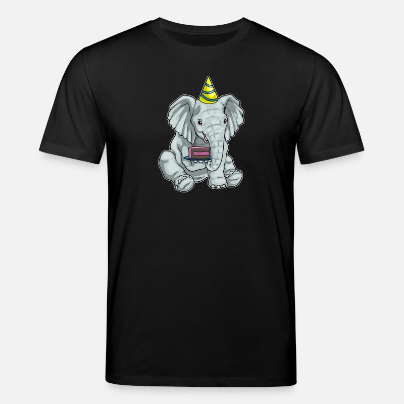 Elefant Kuchen - Stanley/Stella Unisex Bio-T-Shirt CREATOR  - Schwarz