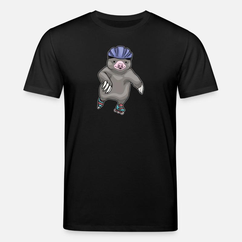 Maulwurf Inline skating Rollschuhe - Stanley/Stella Unisex Bio-T-Shirt CREATOR  - Schwarz