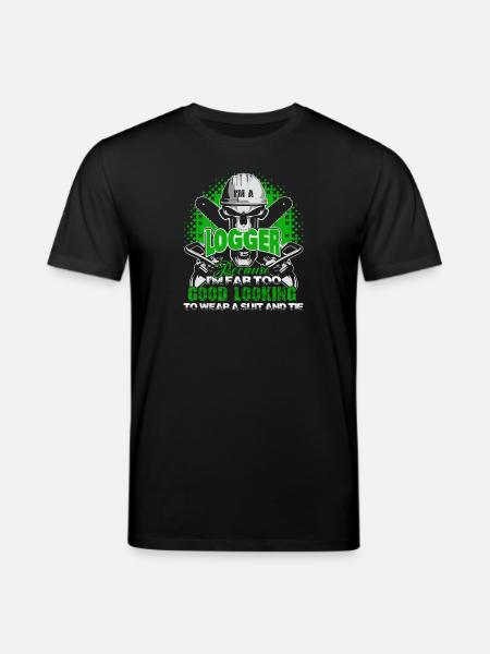 Logger Proud Logger - Stanley/Stella CREATOR Unisex Organic T-Shirt - black