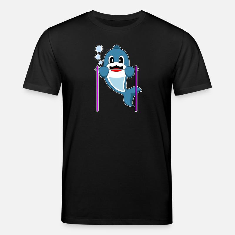 Dauphin Bodybuilder Tractions - T-shirt bio CREATOR Stanley/Stella Unisexe - noir
