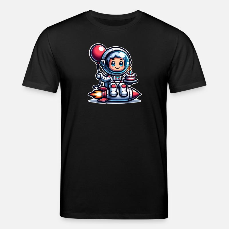 Anniversaire astronaute - T-shirt bio CREATOR Stanley/Stella Unisexe - noir