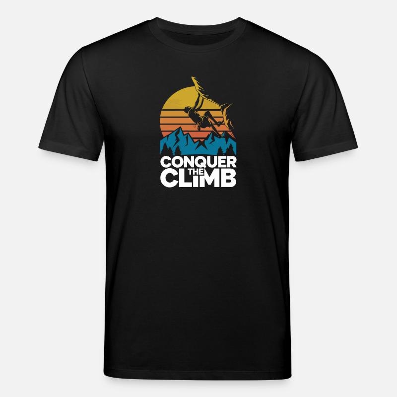 Conquer The Climb - Stanley/Stella Unisex Bio-T-Shirt CREATOR  - Schwarz