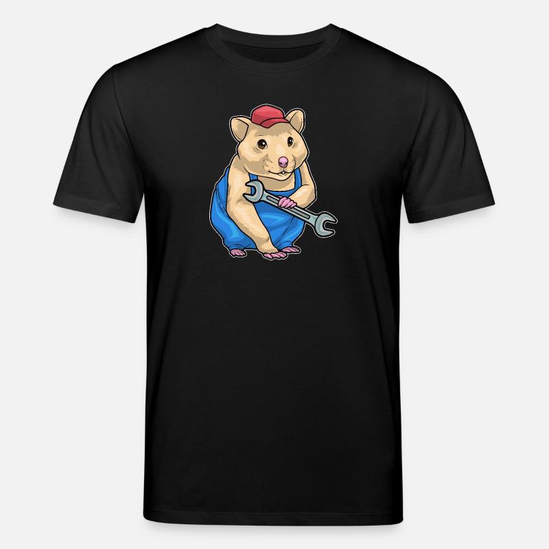 Clé mécanique hamster - T-shirt bio CREATOR Stanley/Stella Unisexe - noir