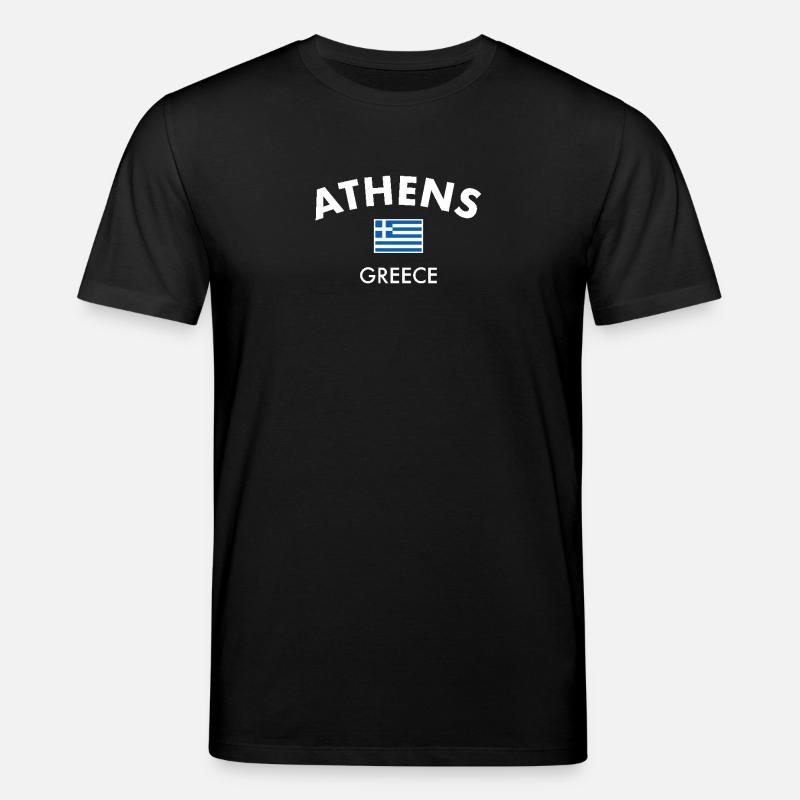 Athènes Grèce Drapeau grec Grec - T-shirt bio CREATOR Stanley/Stella Unisexe - noir