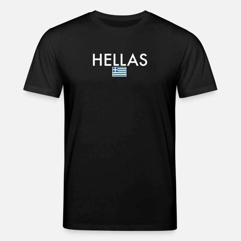Hellas Grèce Drapeau grec Grec - T-shirt bio CREATOR Stanley/Stella Unisexe - noir