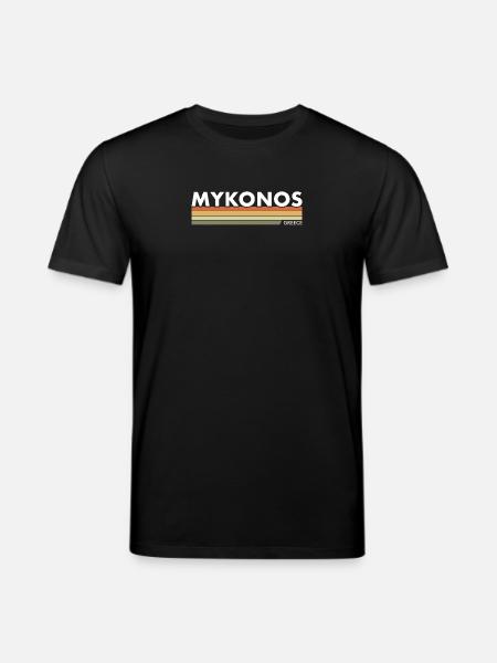 Mykonos Grèce Grec - T-shirt bio CREATOR Stanley/Stella Unisexe - noir