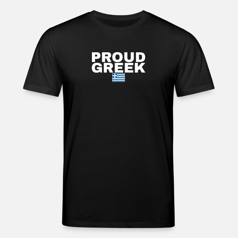 Fier grec Grèce Drapeau grec - T-shirt bio CREATOR Stanley/Stella Unisexe - noir