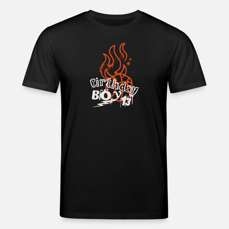 Basket-ball 13e anniversaire Basketteur - T-shirt bio CREATOR Stanley/Stella Unisexe - noir