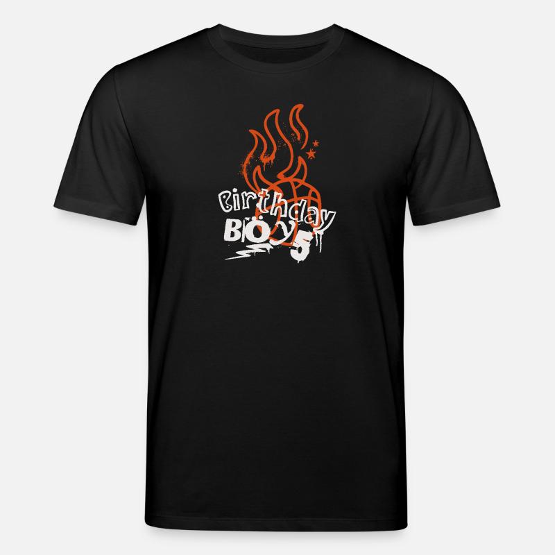 Basket-ball 5e anniversaire Basketteur - T-shirt bio CREATOR Stanley/Stella Unisexe - noir