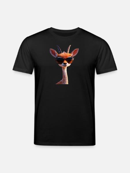 Antelope, Kudu, Gazelle, Africa, Serengeti, Antelope - Stanley/Stella CREATOR Unisex Organic T-Shirt - black