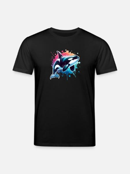 Orca Killer Whale - Stanley/Stella CREATOR Unisex Organic T-Shirt - black