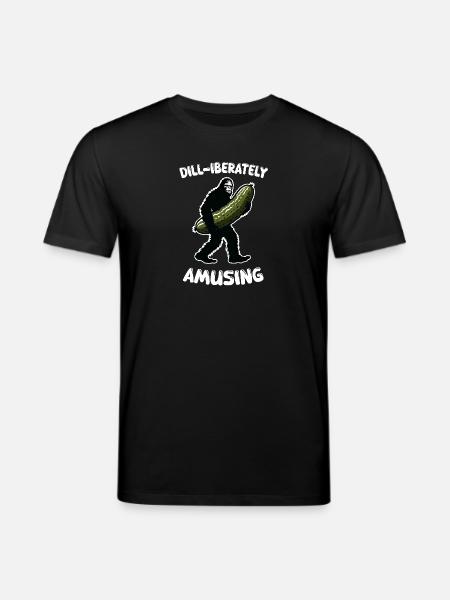 Dill-iberately amusing. Pickle Dill Bigfoot Sasqua - Stanley/Stella Unisex Bio-T-Shirt CREATOR  - Schwarz