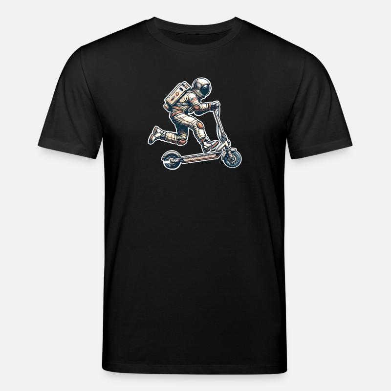 E-Scooter E-Roller Astronaut Scooter - Stanley/Stella Unisex Bio-T-Shirt CREATOR  - Schwarz